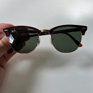 Ray-Ban Clubmasters - Tortoise on Gold
